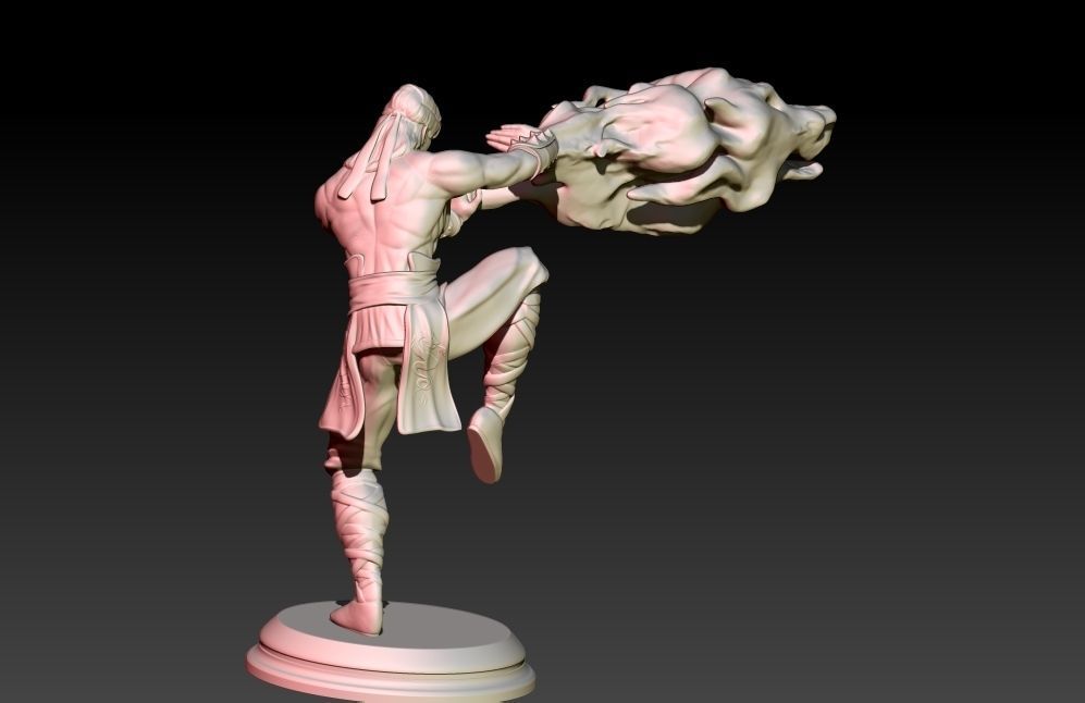 Liu Kang Fireball 3D print model_3