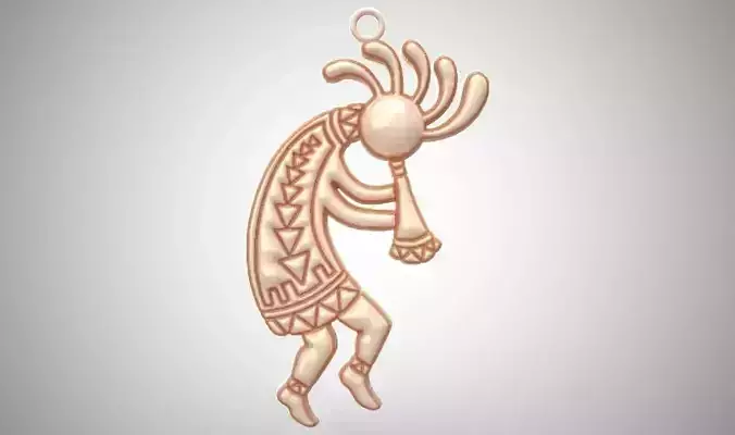 Kokopelli Pendant 3D print model