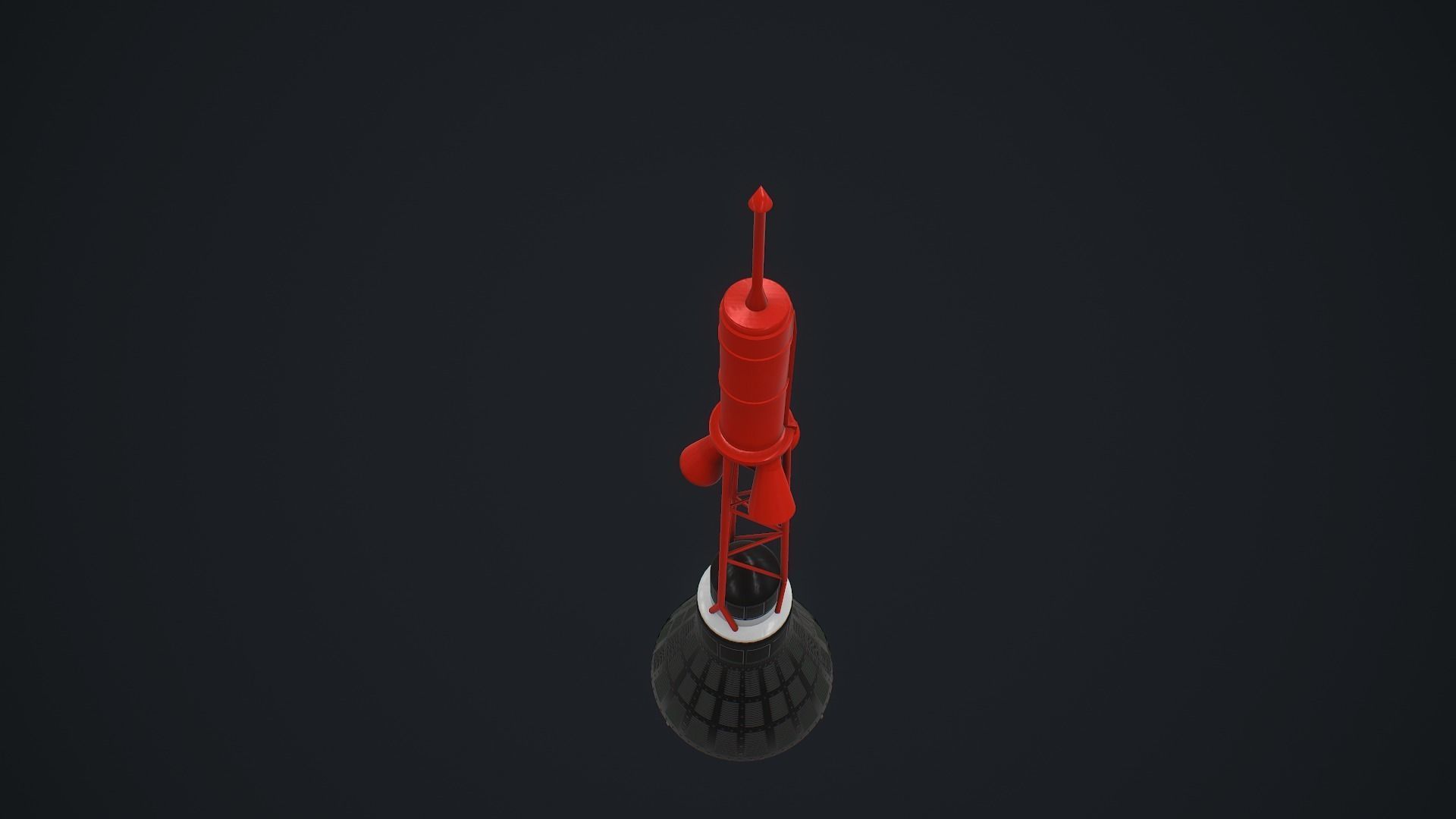 Mercury Redstone Low-poly 3D model_11
