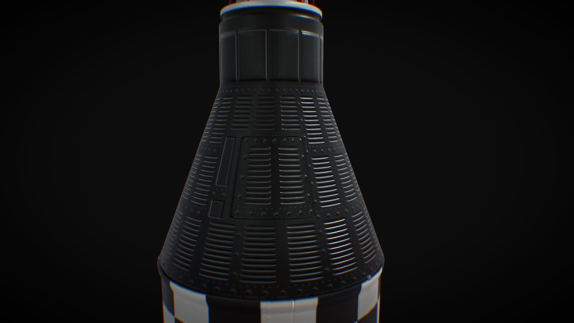 Mercury Redstone Low-poly 3D model_4
