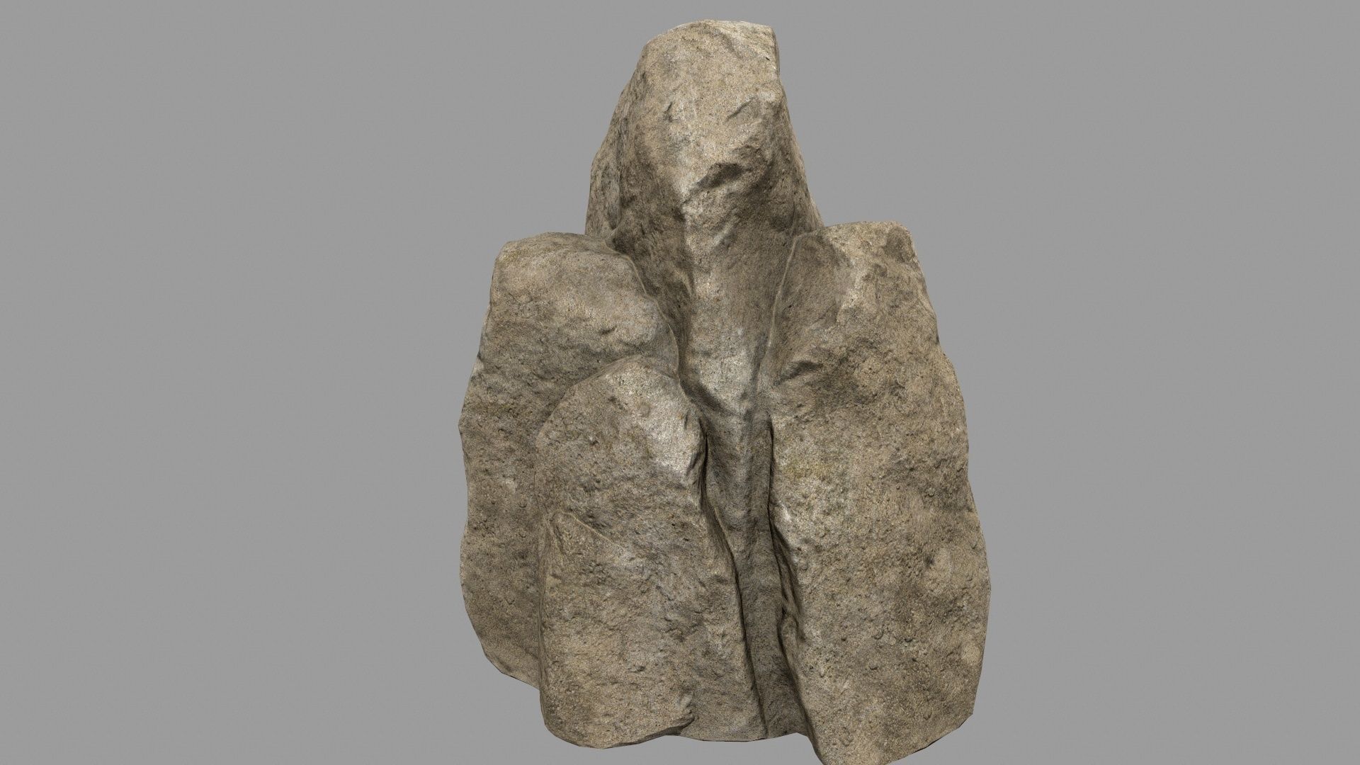 rocks rock Low-poly 3D model_17