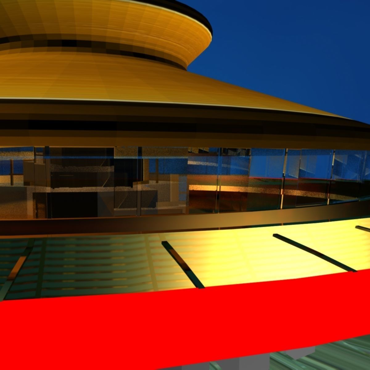 Seattle space needle 3D model_7