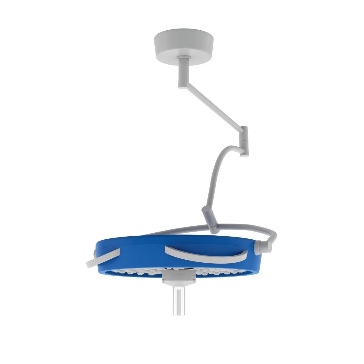 Medical Single Operating Light Surgical Wall 3D model_3