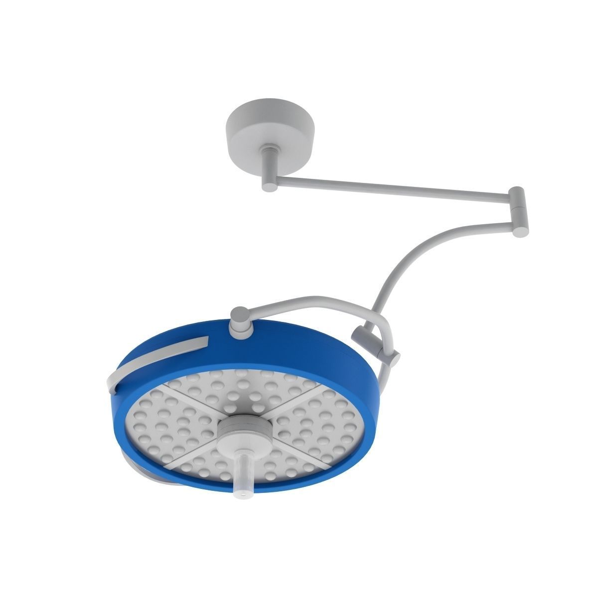 Medical Single Operating Light Surgical Wall 3D model_2
