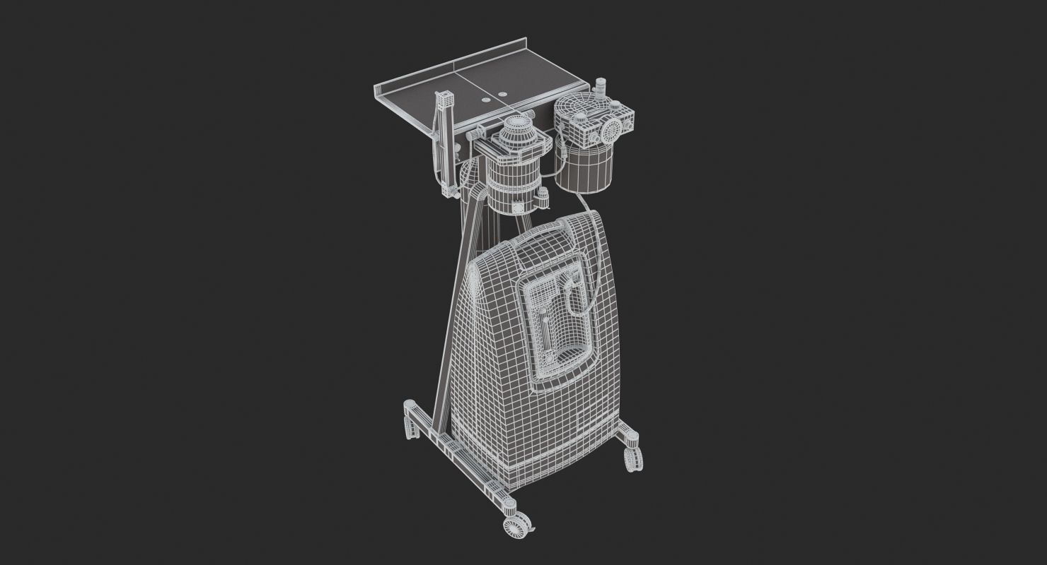 Medical Oxygen Tank 3D model_7