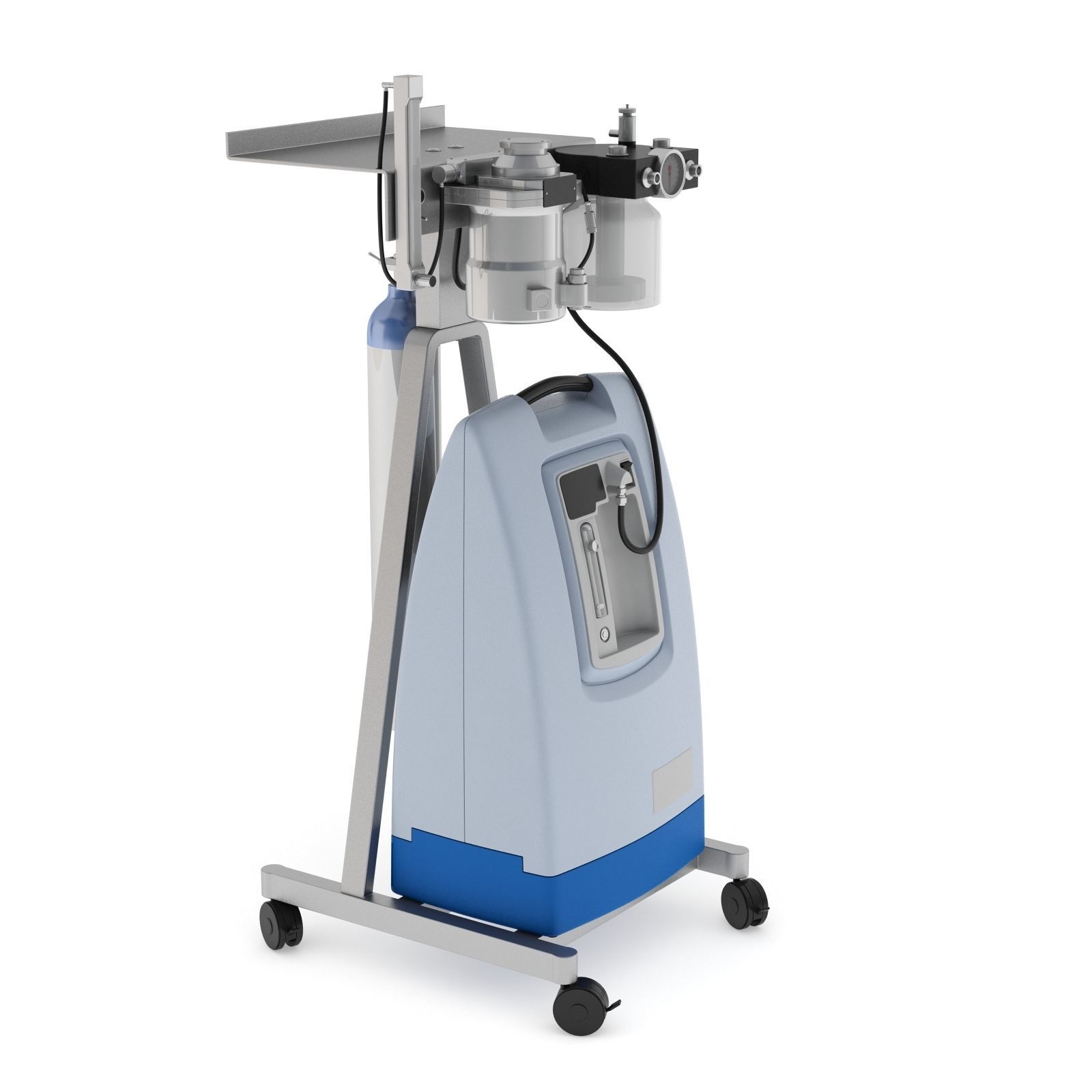 Medical Oxygen Tank 3D model_1