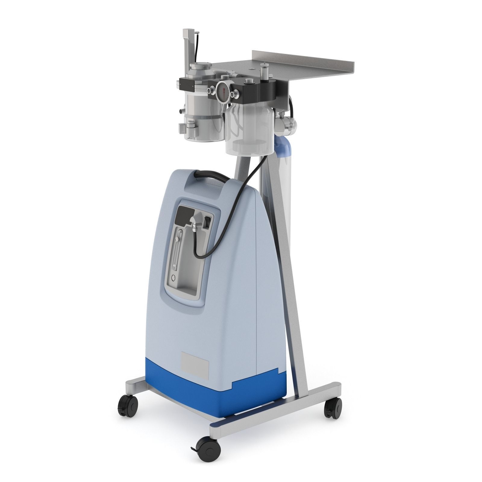 Medical Oxygen Tank 3D model_2