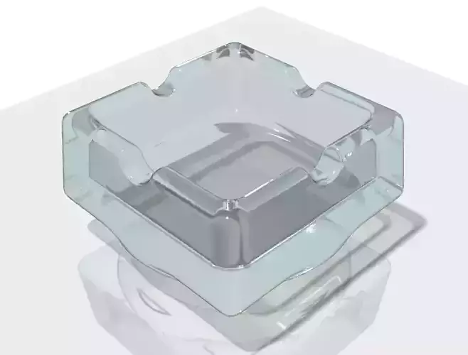 Glass Ashtray Free 3D model