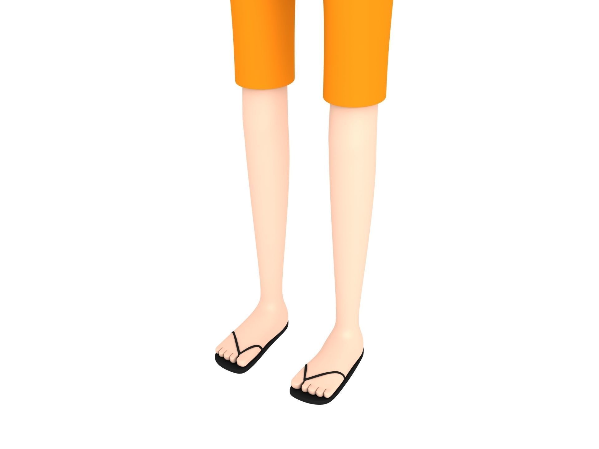 CartoonMan018 BeachMan 3D model_7