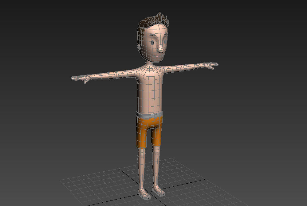CartoonMan018 BeachMan 3D model_9