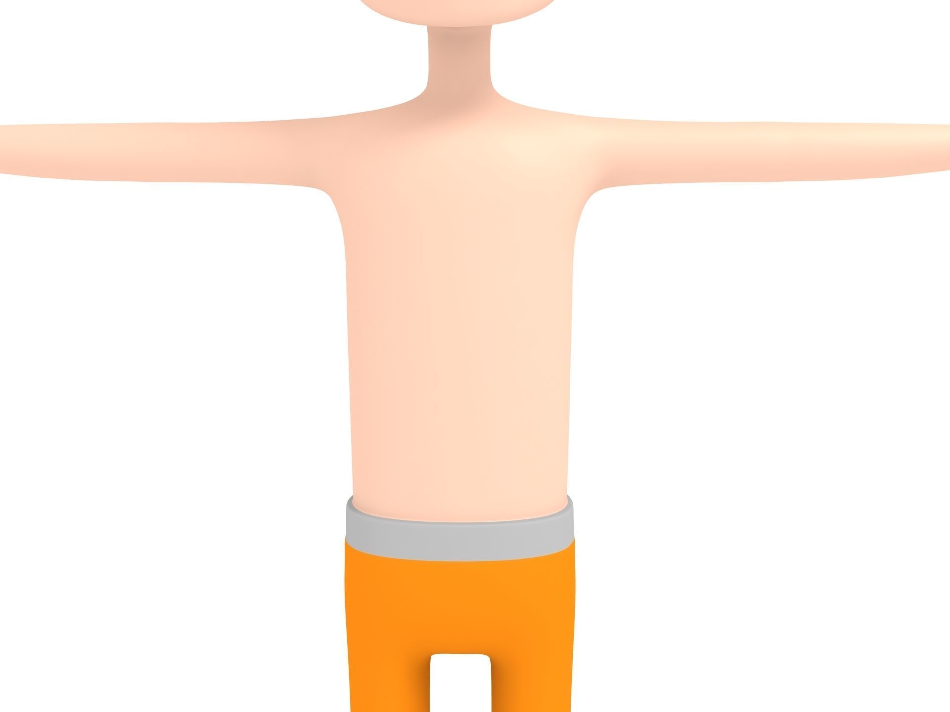 CartoonMan018 BeachMan 3D model_6