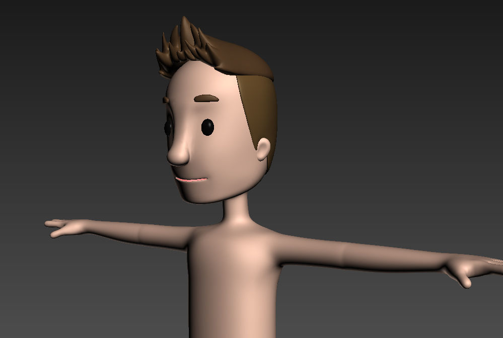CartoonMan018 BeachMan 3D model_10