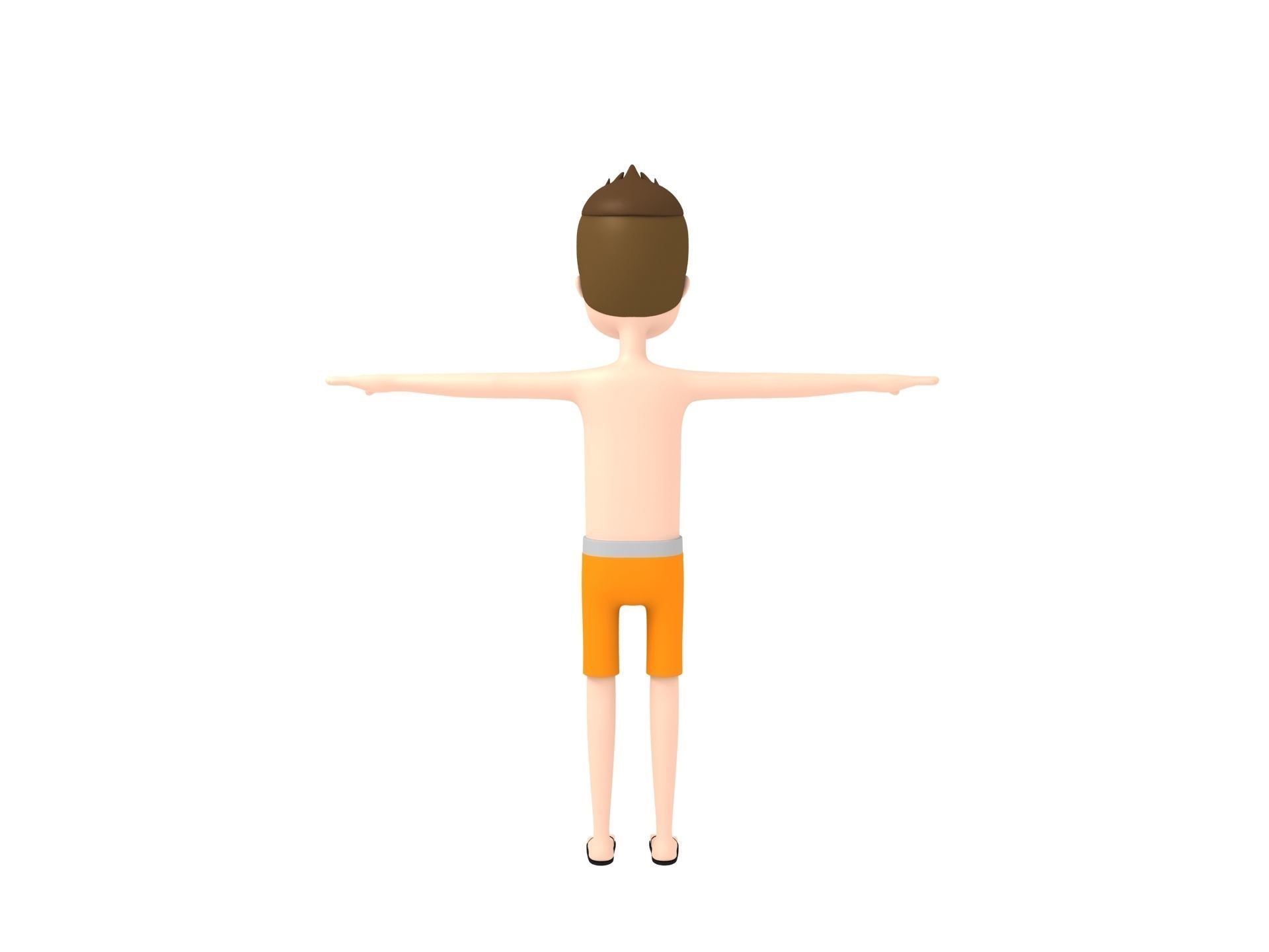 CartoonMan018 BeachMan 3D model_3