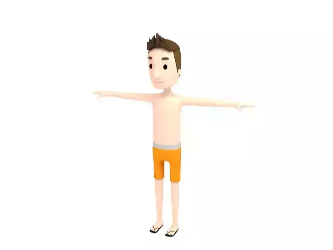 CartoonMan018 BeachMan