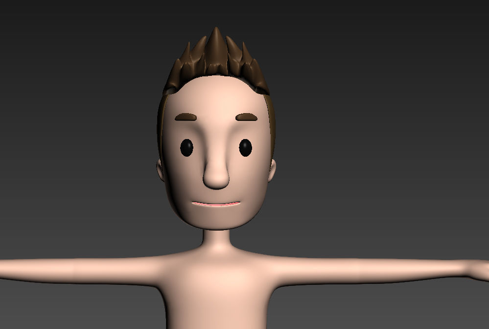 CartoonMan018 BeachMan 3D model_14