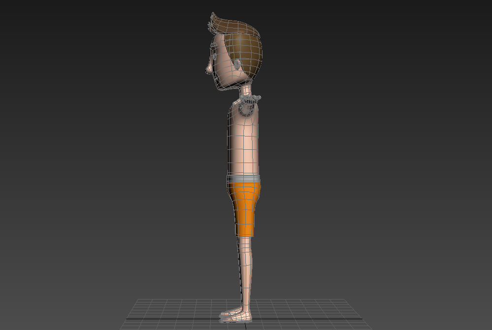 CartoonMan018 BeachMan 3D model_19