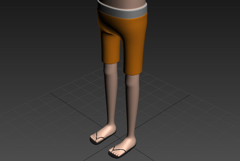 CartoonMan018 BeachMan 3D model_16