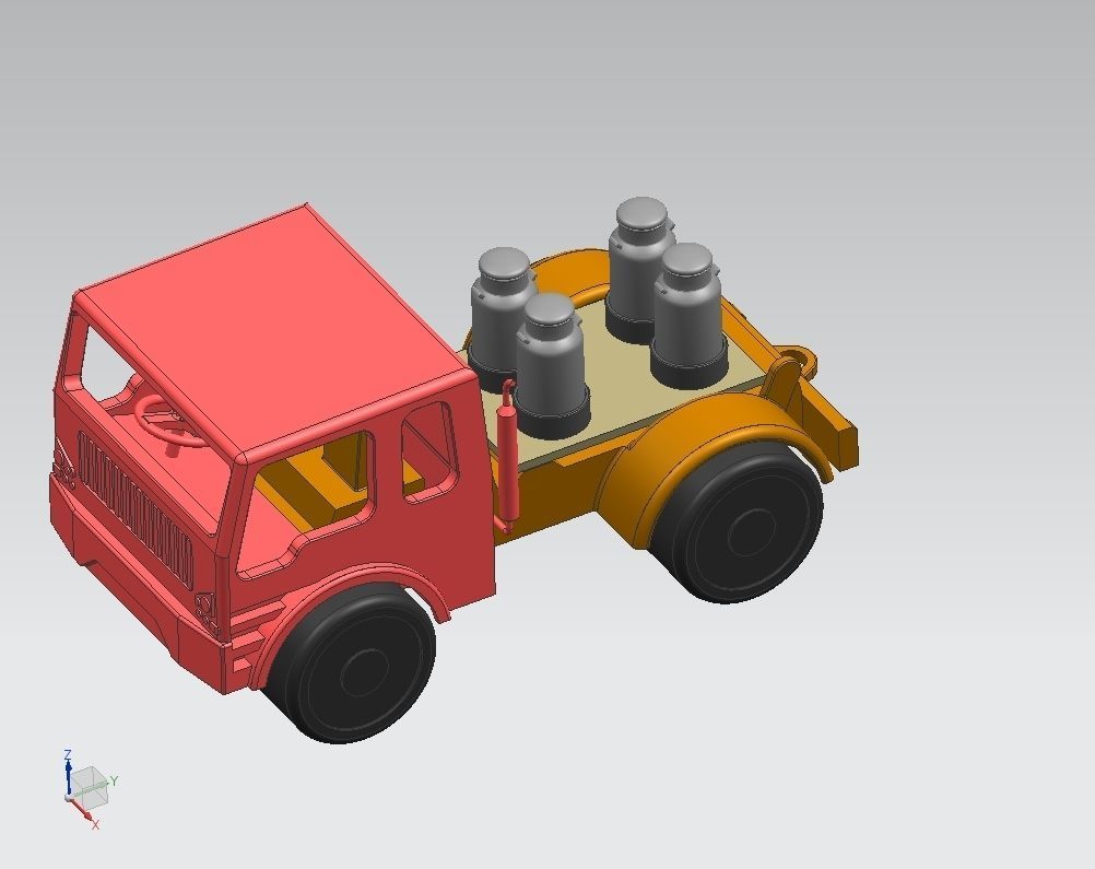 Truck dump 3D print model_2