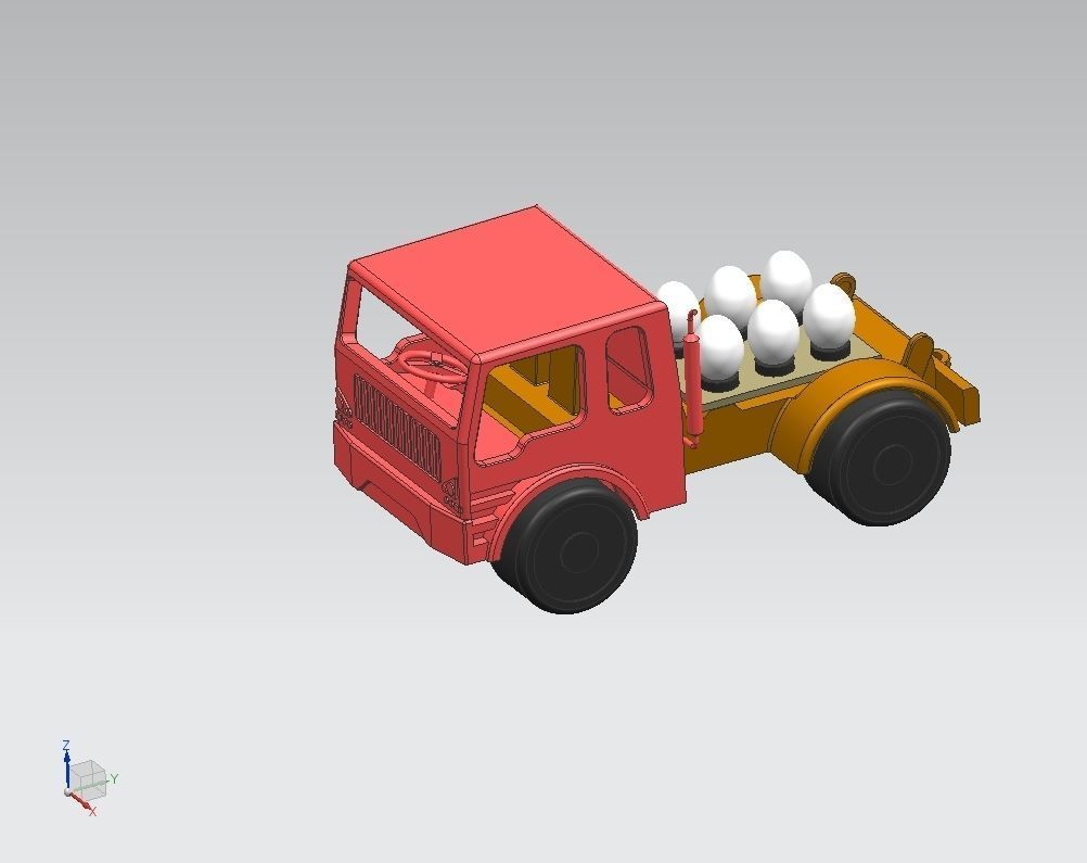 Truck dump 3D print model_1