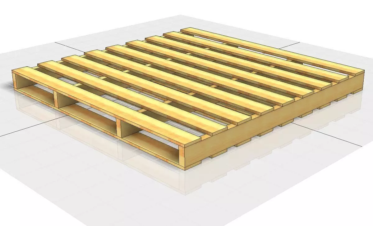 Wooden Pallet Free 3D model