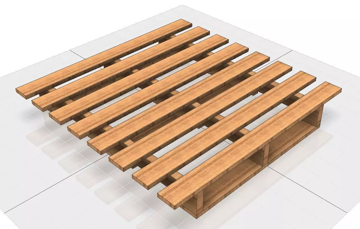Wooden Pallet Free 3D model