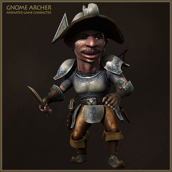 GNOMES ARMY Low-poly 3D model_9
