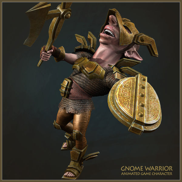 GNOMES ARMY Low-poly 3D model_24