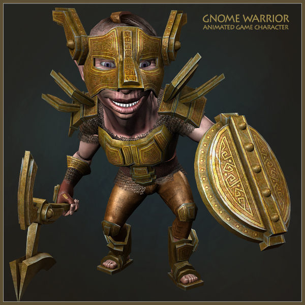 GNOMES ARMY Low-poly 3D model_23