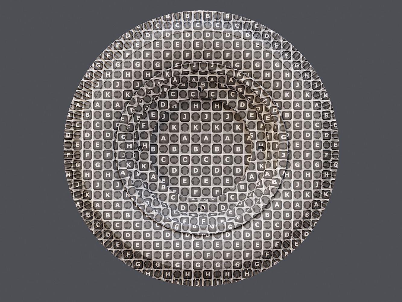 Vintage Car Wheel PBR 3D model_14