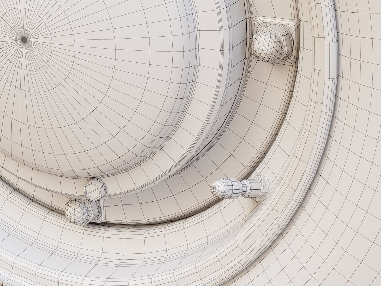 Vintage Car Wheel PBR 3D model_12