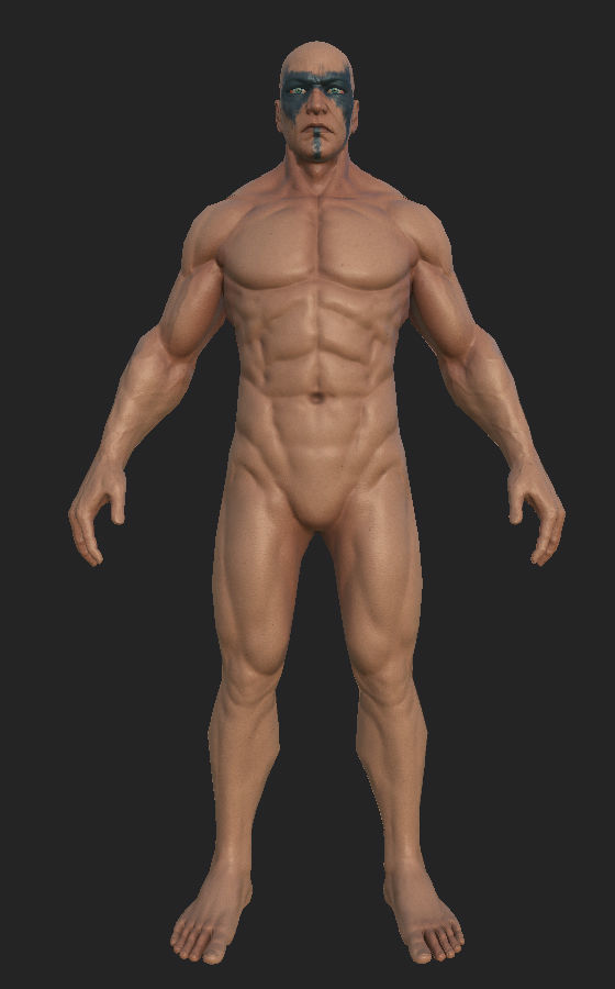 warrior armored Low-poly 3D model_10