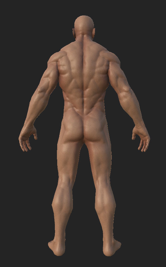 warrior armored Low-poly 3D model_9