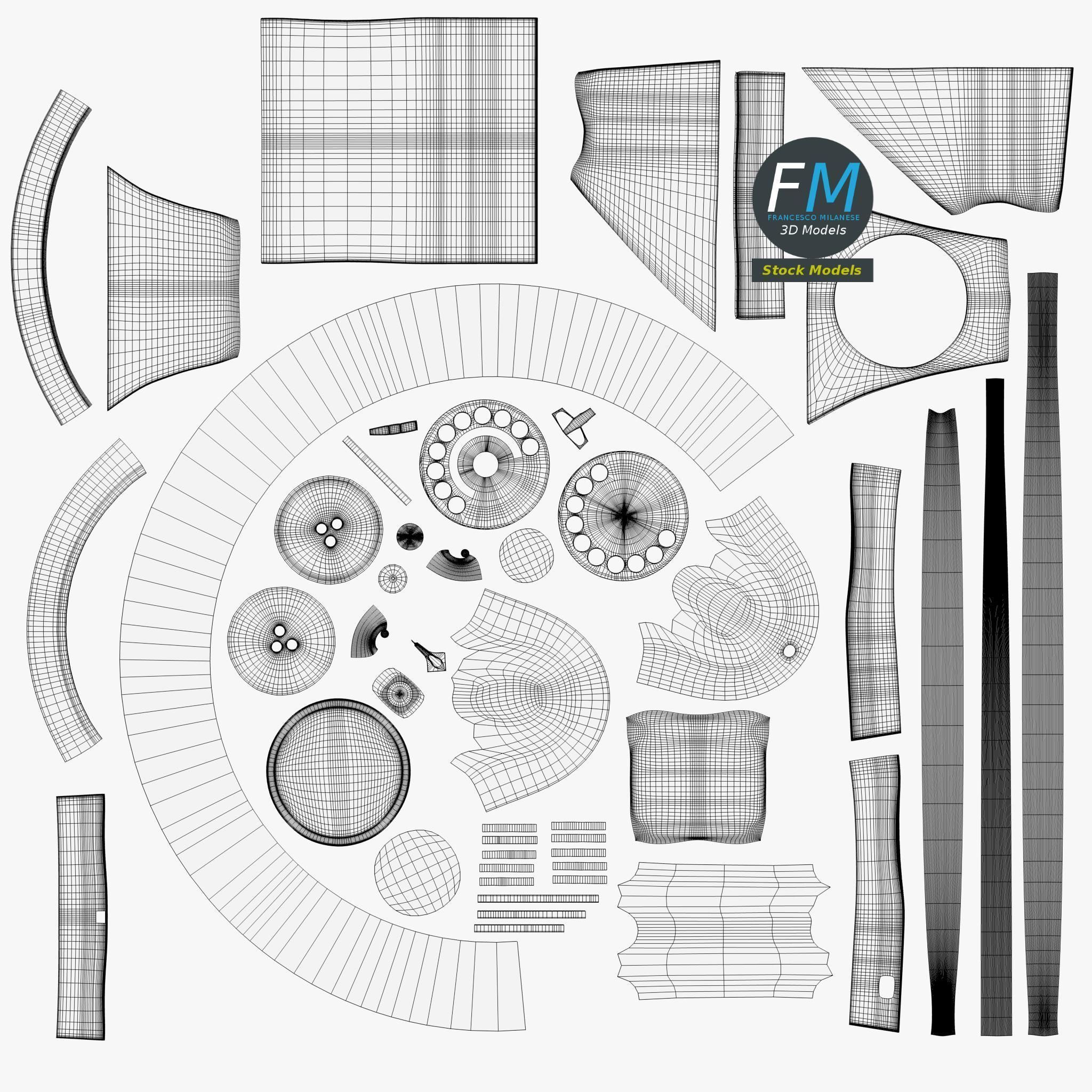 Telephone old fashioned 3D model_11