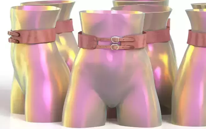 Belt 13 Low-poly 3D model
