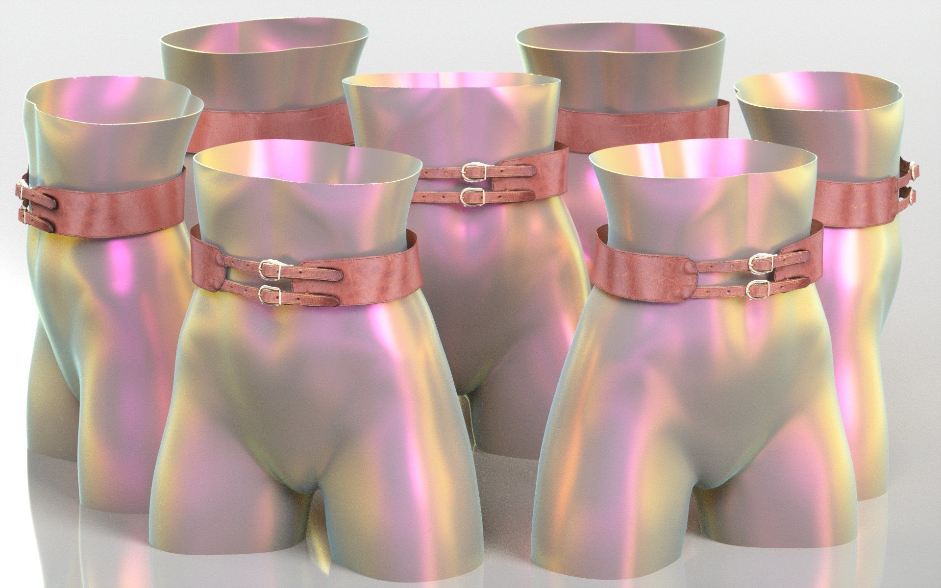 Belt 13 Low-poly 3D model_3