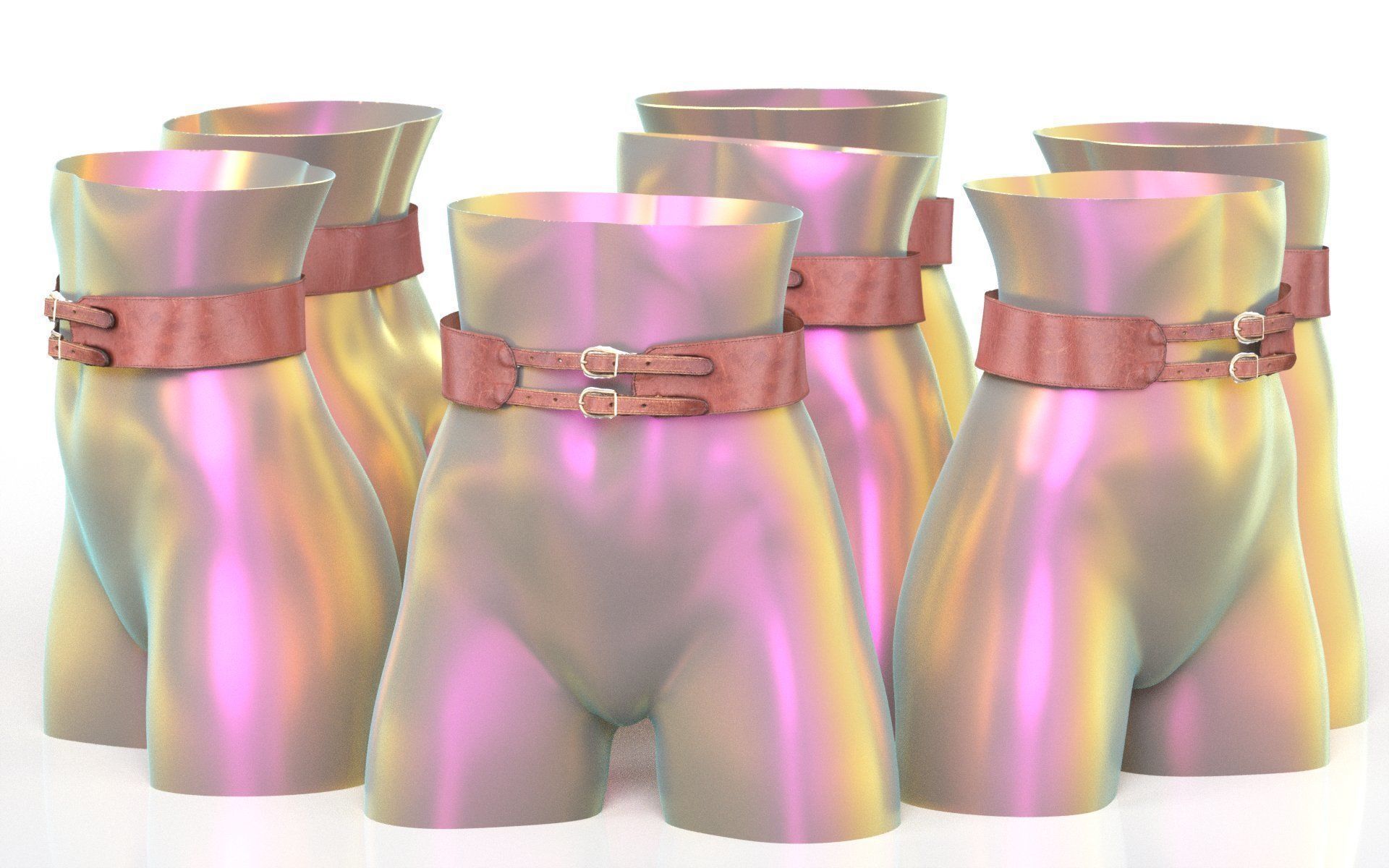 Belt 13 Low-poly 3D model_4