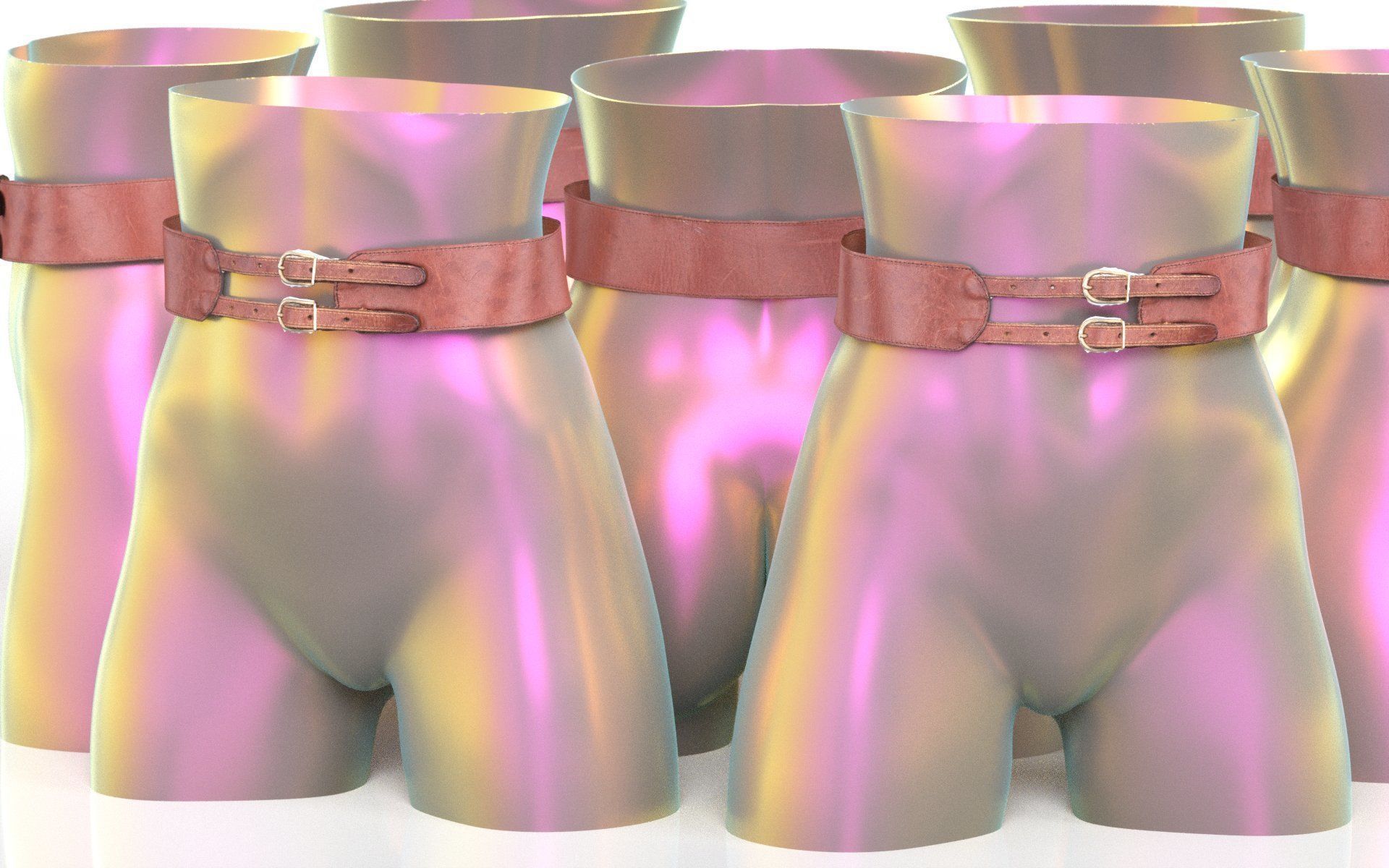 Belt 13 Low-poly 3D model_5