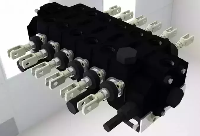 Sauer Danfoss command DNC65 - 6 slices Free 3D model