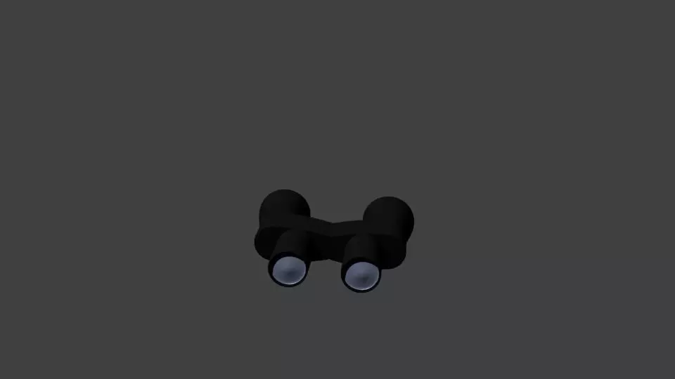 binocle binoculars Low-poly 3D model