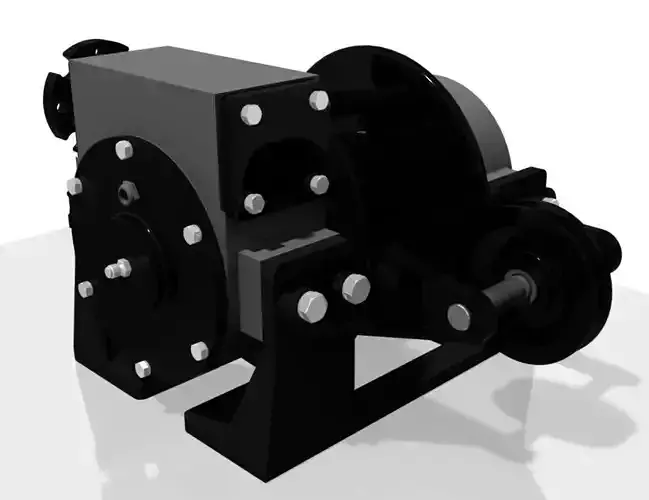 Winch cable 3t Free 3D model