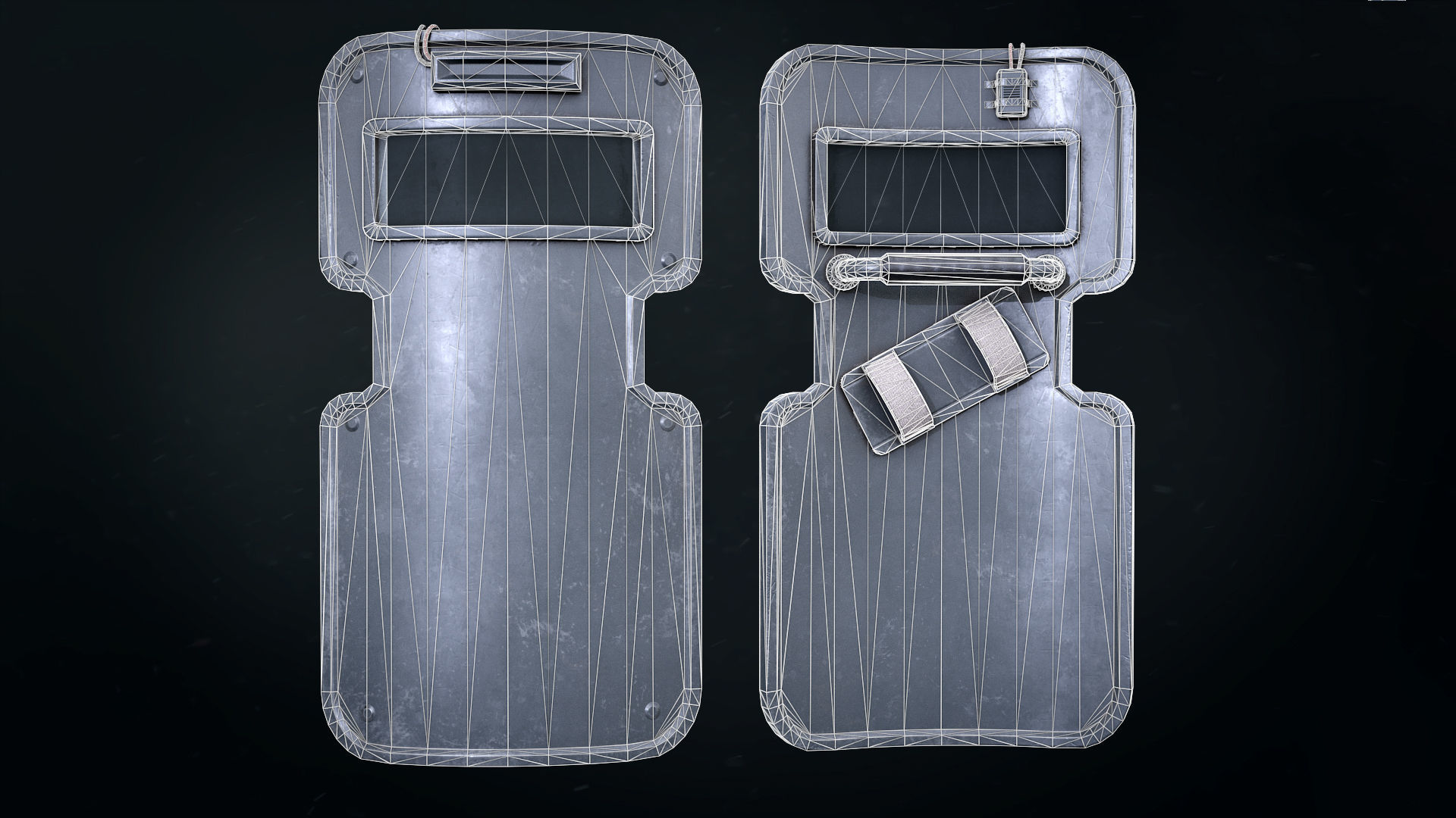 Tactical melee wepon collection Low-poly 3D model_18