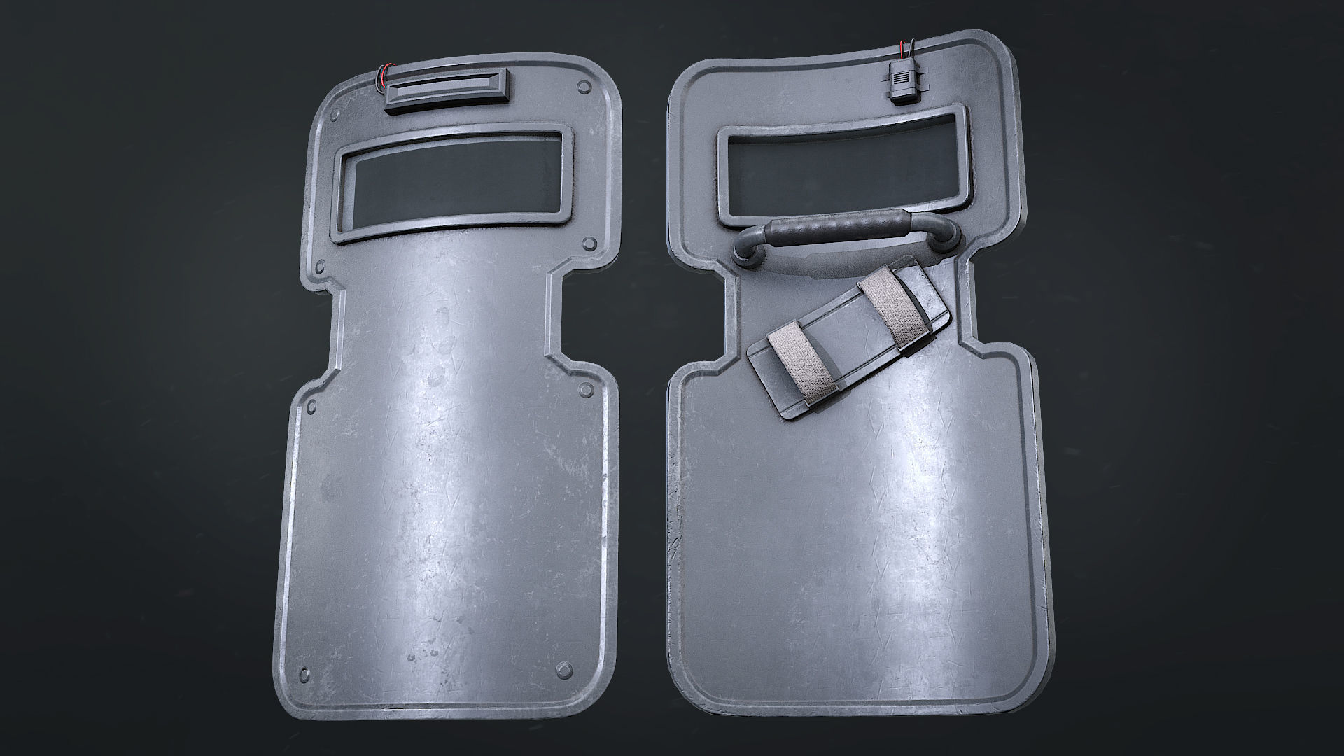 Tactical melee wepon collection Low-poly 3D model_9