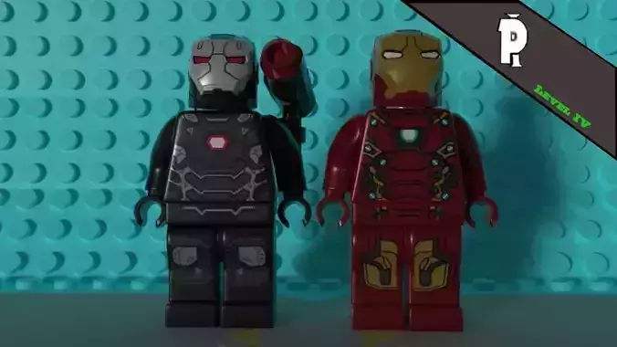 Lego iron-man 3 Free low-poly 3D model Lego iron-man 3 Free low-poly 3D model