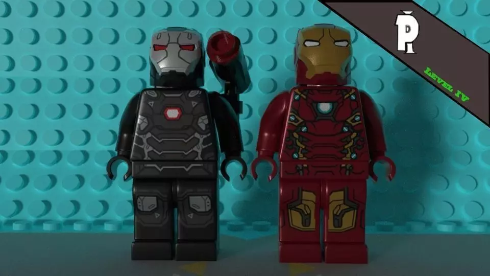 Lego iron-man 3 Free low-poly 3D model_0