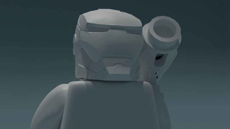 Lego iron-man 3 Free low-poly 3D model_14