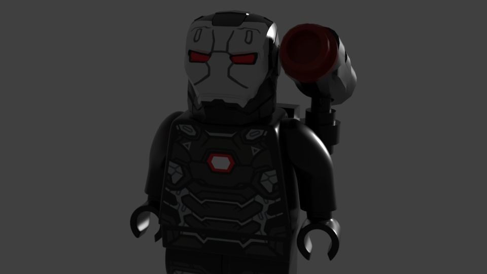 Lego iron-man 3 Free low-poly 3D model_9