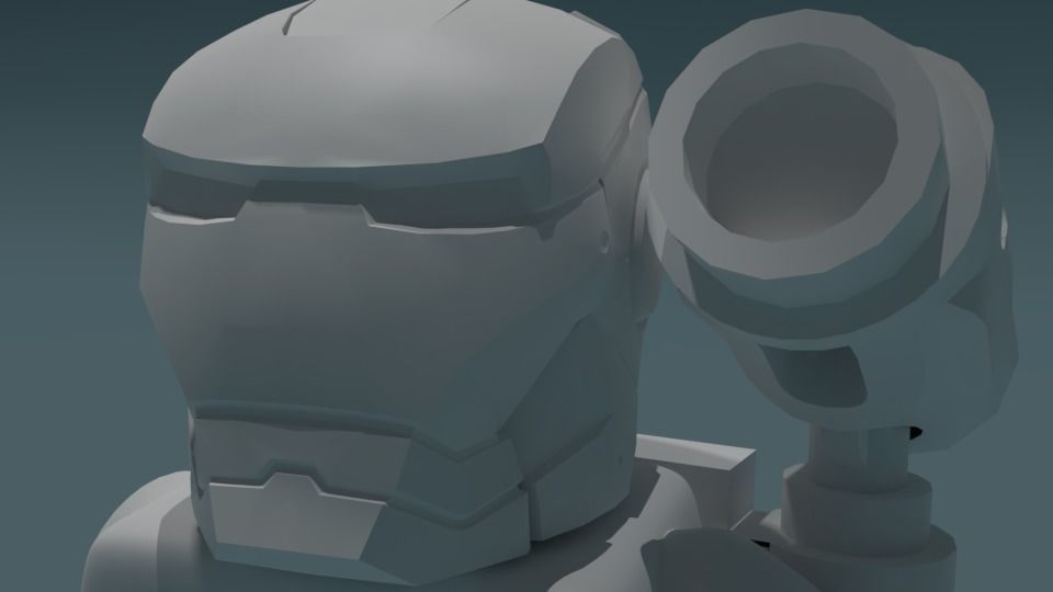 Lego iron-man 3 Free low-poly 3D model_15