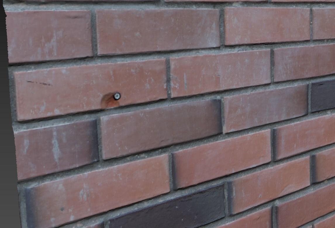 Ultra realistic Brick wall Scan model  3D model_7