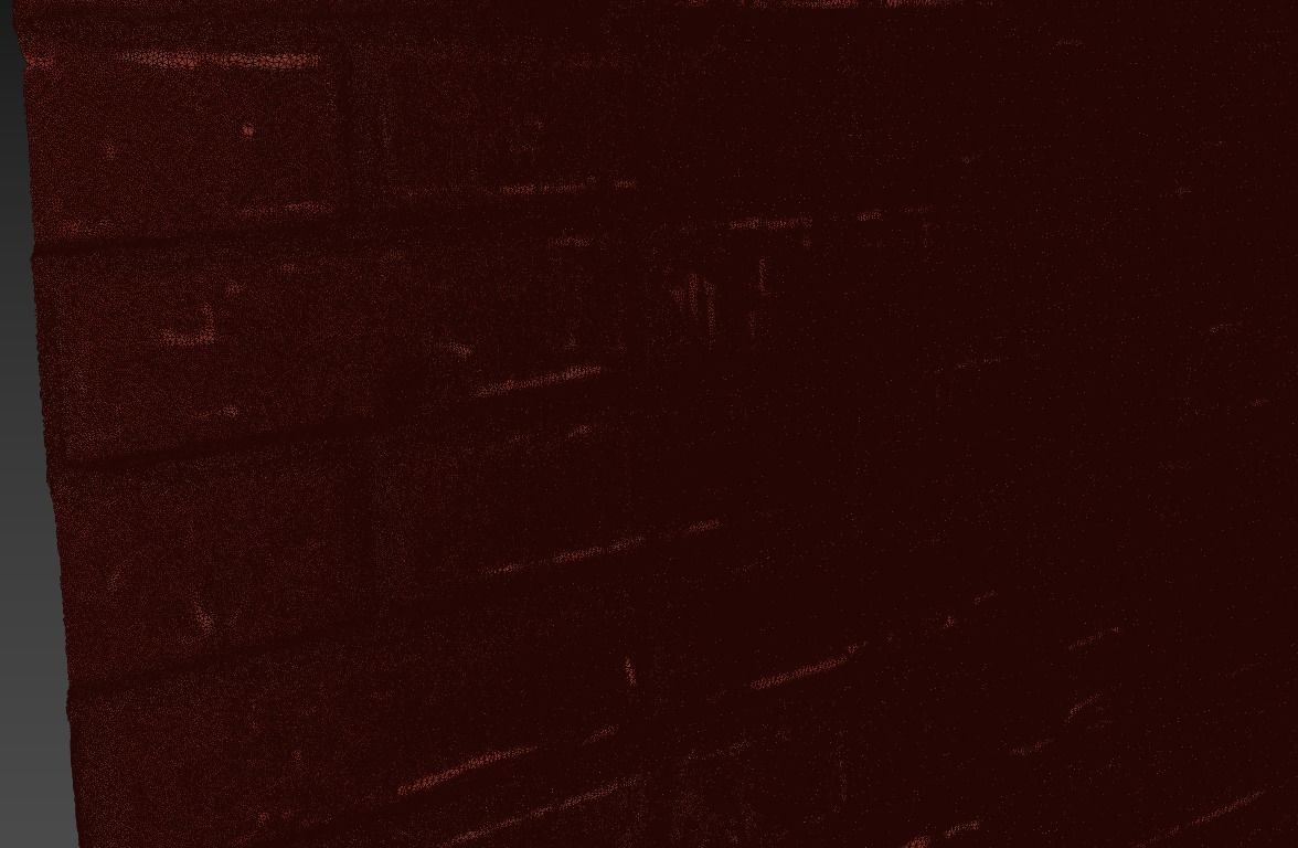 Ultra realistic Brick wall Scan model  3D model_9