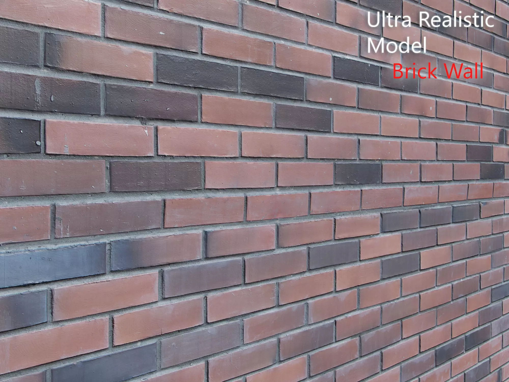 Ultra realistic Brick wall Scan model  3D model_0